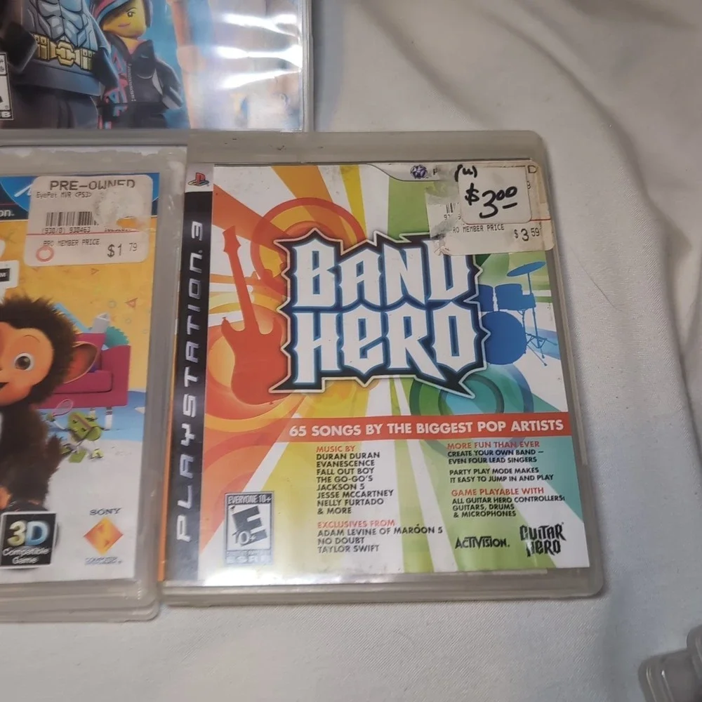 Just Dance 3, Lego Dimensions, Minecraft Season Pass, Eyepet, Band Hero Ps3 Kids